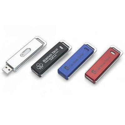 Slide USB Flash Drive w/Key Chain (4 GB)