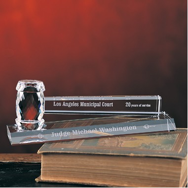 Gavel Optical Crystal