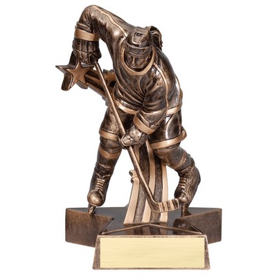 Hockey, Female Superstar Resin - 6-1/2"