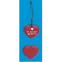 Plastic Logo Heart Tag for Stuffed Animal