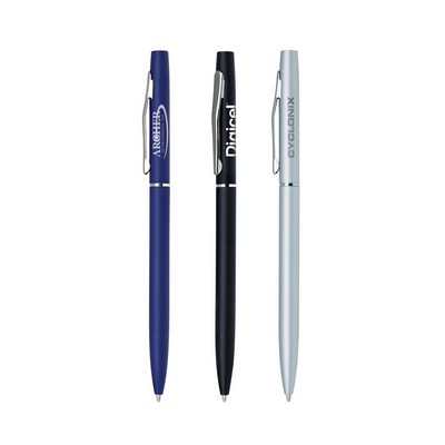 Metal Pen, Ballpoint pen, Twist action, Blue ink refill optional