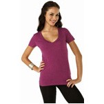 Next Level Ladies' CVC Deep V-Neck Tee Shirt