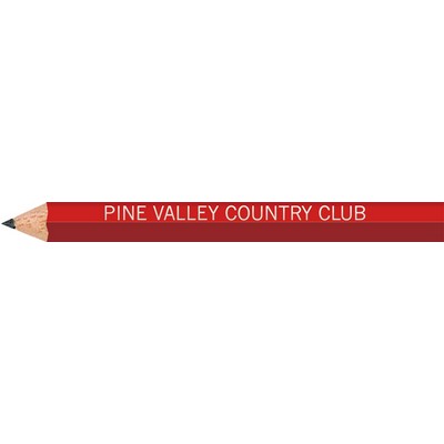 Red Hexagon Golf Pencils