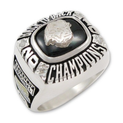 Championship Series Men's Collegiate Ring Pegged Crest Logo