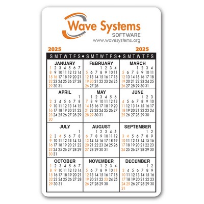 Calendar Card (Wallet Card)