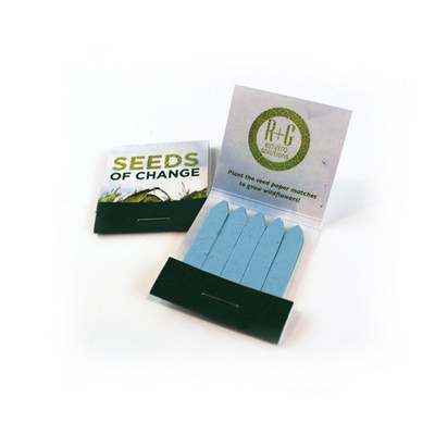 2-Sided Small 10 Match Wildflower Seed Paper Matchbook