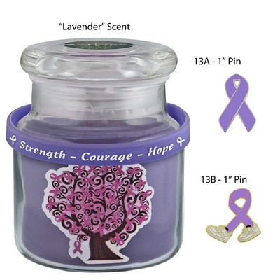 Cancer Awareness Candle Gift Set