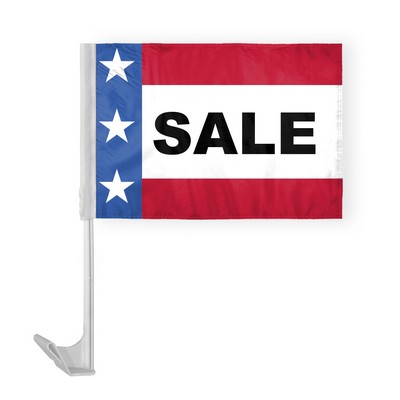 Patriotic Sale Car Flags 12x16 inch