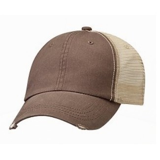 Mega Cap® Organic Cotton Mesh Cap w/Frayed Visor