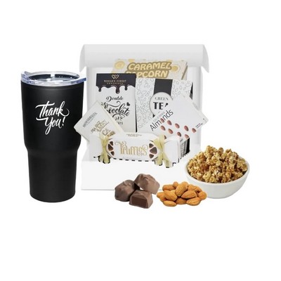 Thank You Tumbler with Snacks Boxed