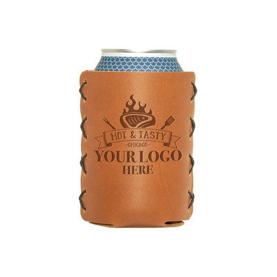 Full-Grain Leather Can Holder 12oz-16oz Made in USA