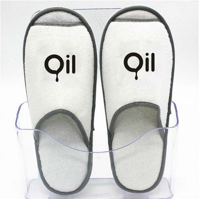 Disposable Thicken Non-Skip Terry Open-Toe Hotel Slipper