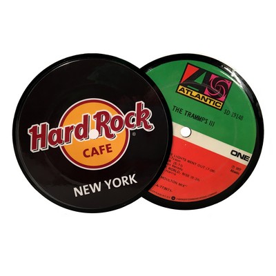 1-Sided Record Label Coasters - 1 Side Custom, 1 Side Vintage Record Labels - Bulk