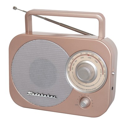 Studebaker Portable AM/FM Radio (Black)