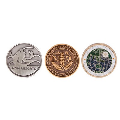 1.5" Brass Challenge Coins