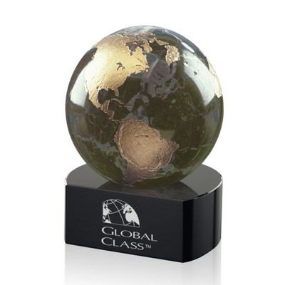 Globe on Crescent Base - Green