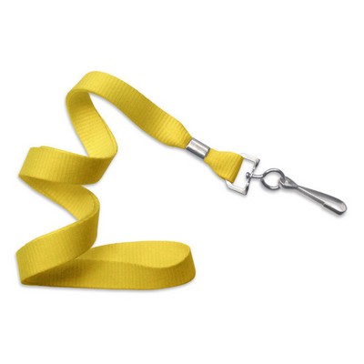 5/8" Blank Lanyard w/Swivel Hook (Yellow)