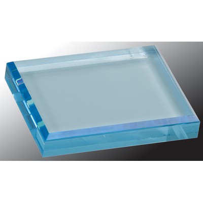 Blue Acrylic Paperweight