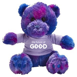 Royal Blue & Purple Izzy Teddy Bear Toy