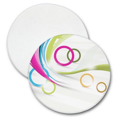 Round Microfiber Duo Cloth Mouse Pad