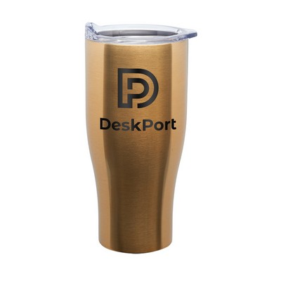 27 oz. Traveler Stainless Steel Grip Travel Mug (1 Color Imprint)