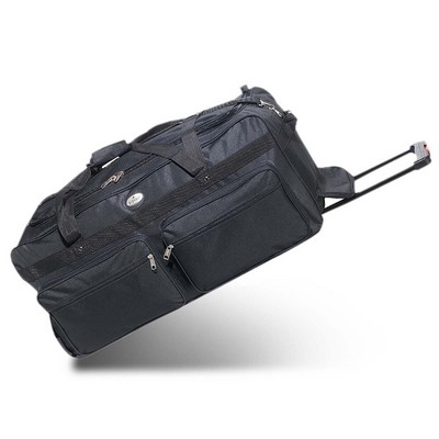 Everest 30" Deluxe Wheeled Duffel, Black