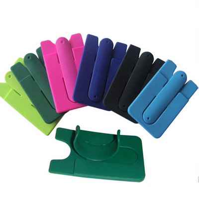 Silicone Cell Phone Wallet With Stand