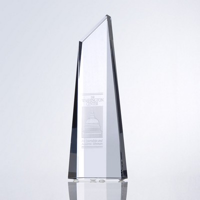 Large Polygon Obelisk Optic Crystal Award