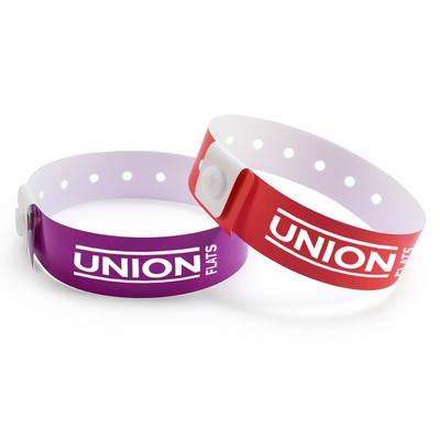 Custom Plastic Wristbands PS-8070-02-Full Color