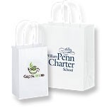 Short Run White Shopper Bag (5"x3½"x8")