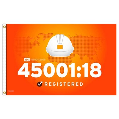 ISO 45001:18 Flag (3'x5')