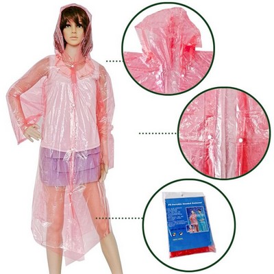 Adult Disposable Raincoat