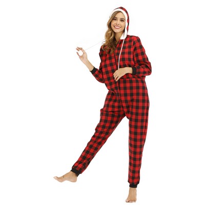 Women'S Fleece Non-Footed Onesie Loungewear