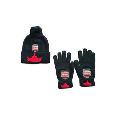 Acrylic Beanie And Glove Set