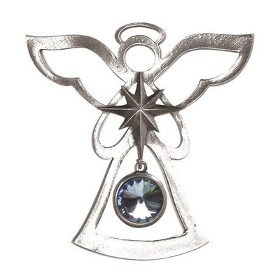 Salisbury March Birthstone Angel Ornament