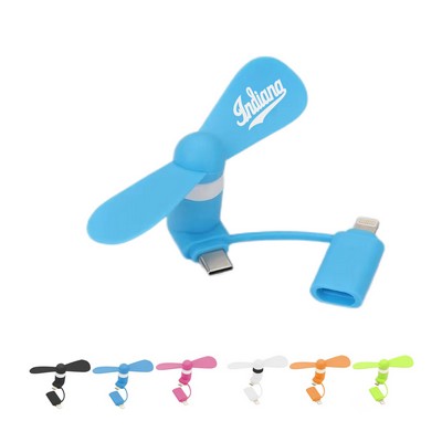 2 in 1 Mini USB Fan