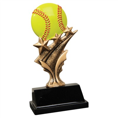 5 1/2" Softball Tri Star Resin