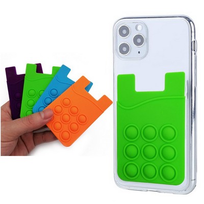 Push Pop Bubble Phone Card Wallet