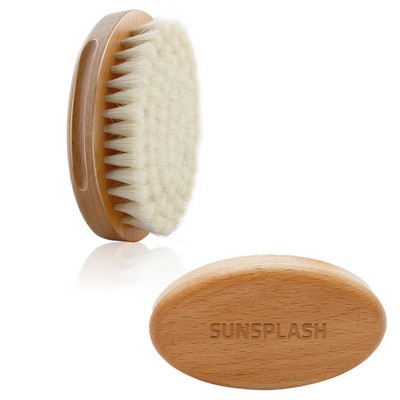 Wool Bristles Hair Brush- Wooden Handle