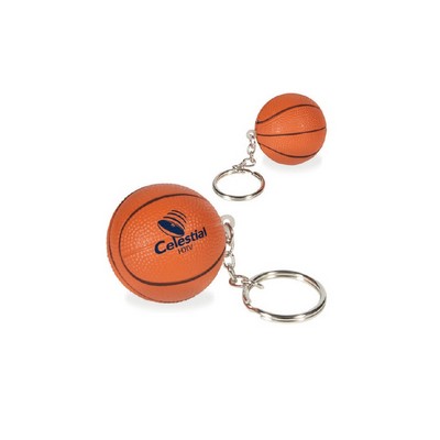 Basketball Key Ring Toy Stress Ball with Keyring