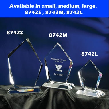 Summit Optic Crystal Award - Small