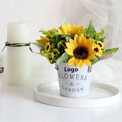 Artificial Flowers Pot for Home Wedding Office Restaurant Table Decoration