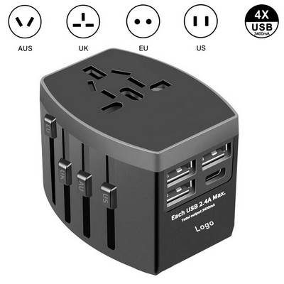 Multi-Function Universal Plug Travel Adapter