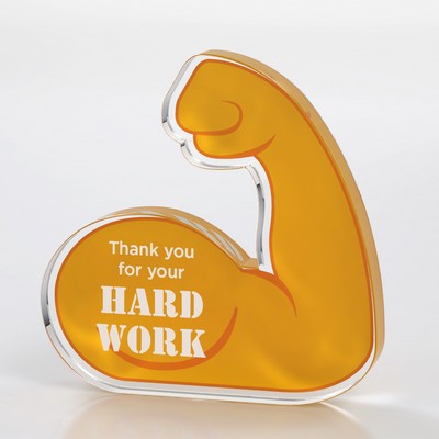 Strong Arm Emoji Acrylic Award