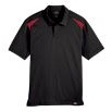 Dickie's® Men's Team Performance Short Sleeve Polo Shirt - Black/English Red