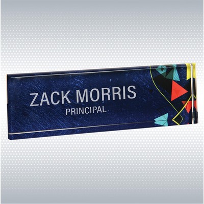 9 1/2" x 2 3/4" Artiste Marble Acrylic Name Bar