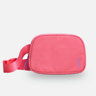 Everyday Belt Bag, Coral Canvas