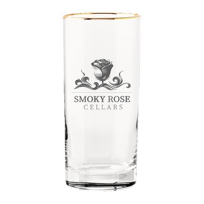 16oz. Gold Rimmed Highball Glass