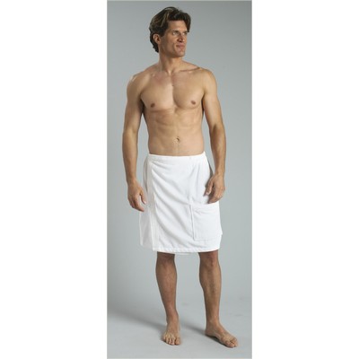 Men's Terry Velour Body Towel Wrap w/Velcro® Closure