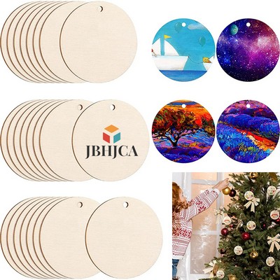 Round Wooden Slices Ornaments